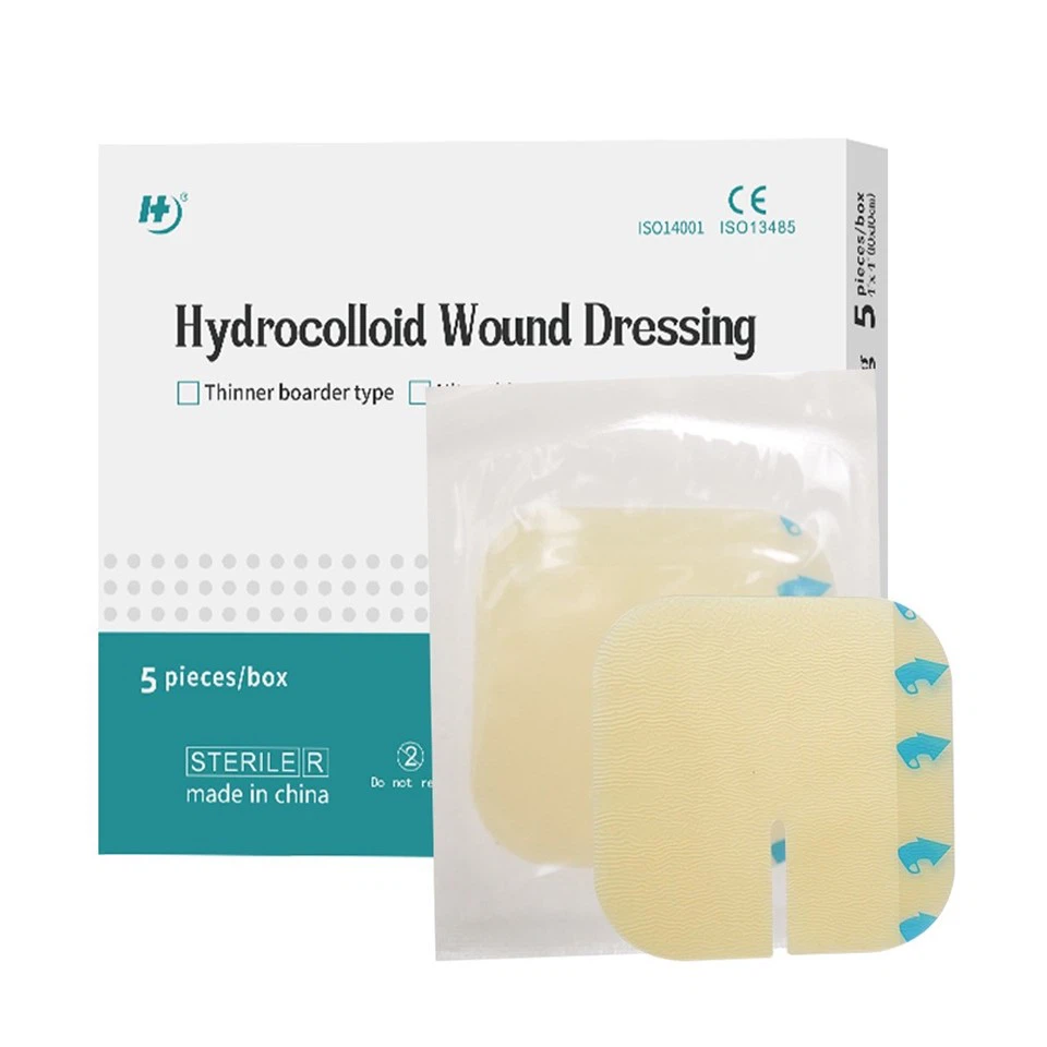 Waterproof Hydrocolloid Wound Dressing Adhesive Hydrocolloid Bandages For Pressure Ulcer Bed Sore Light Exudate